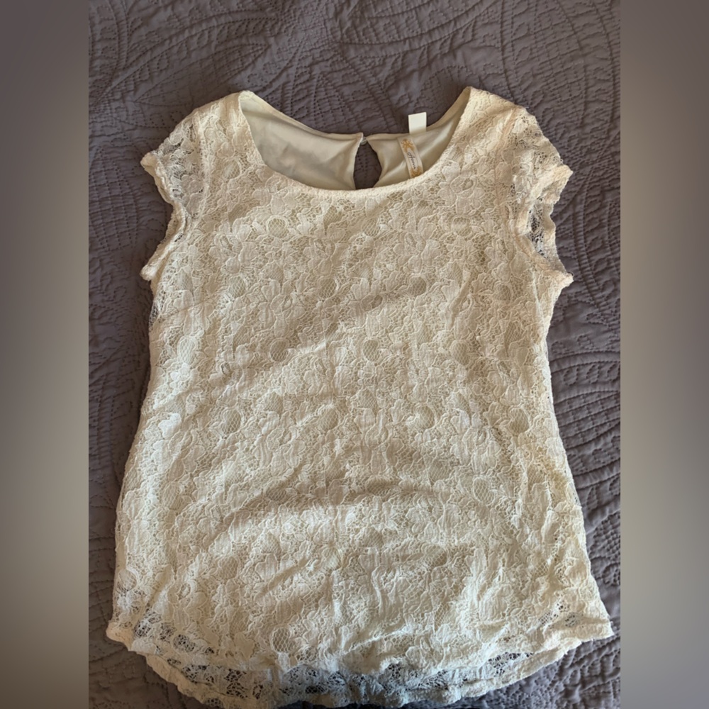 Adiva Cream Lace Top